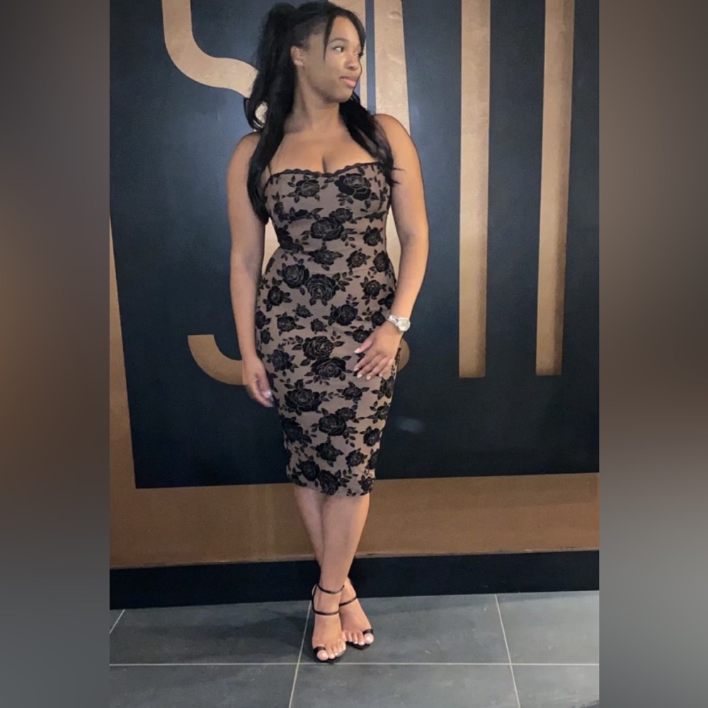 Black Floral Dress